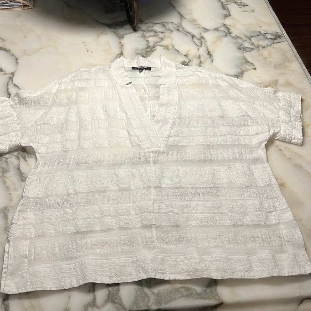 Lafayette 148 linen tunic